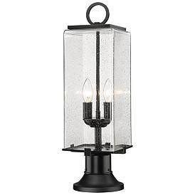 Image1 of Z-Lite 2 Light Outdoor Pier Mounted Fixture in Black Finish