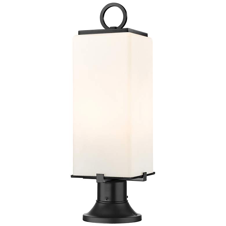 Image 1 Z-Lite 2 Light Outdoor Pier Mounted Fixture in Black Finish