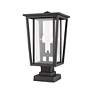 4_Z-Lite 2 Light Outdoor Pier Mounted Fixture in Oil Rubbed Bronze Finish more views