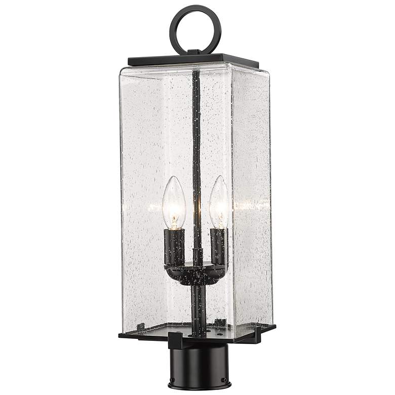 Image 1 Z-Lite 2 Light Outdoor Post Mount Fixture in Black Finish