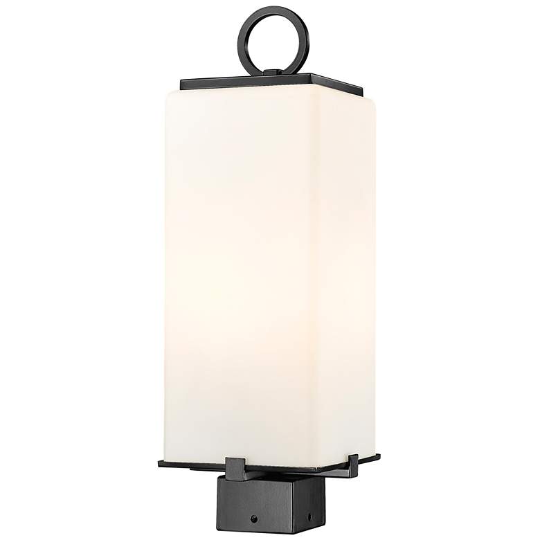Image 1 Z-Lite 2 Light Outdoor Post Mount Fixture in Black Finish