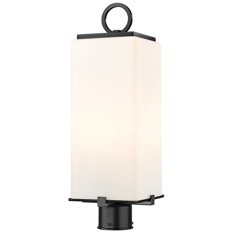 Image 1 Z-Lite 2 Light Outdoor Post Mount Fixture in Black Finish