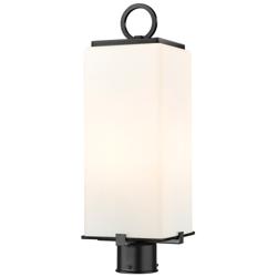 Z-Lite 2 Light Outdoor Post Mount Fixture in Black Finish