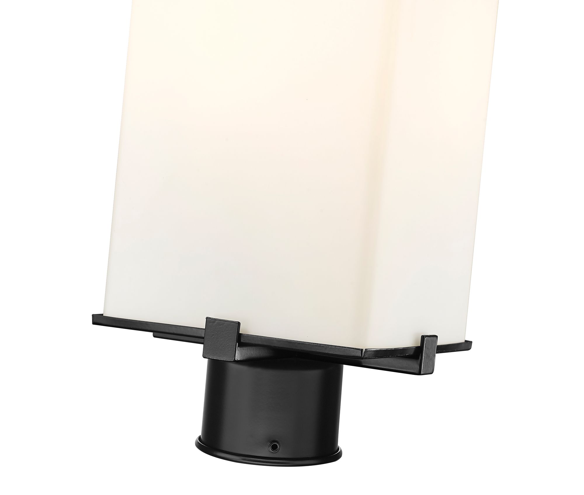 Image 4 Z-Lite 2 Light Outdoor Post Mount Fixture in Black Finish more views