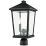 3_Z-Lite 2 Light Outdoor Post Mount Fixture in Black Finish more views