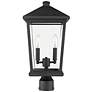 6_Z-Lite 2 Light Outdoor Post Mount Fixture in Black Finish more views