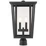 1_Z-Lite 2 Light Outdoor Post Mount Fixture in Oil Rubbed Bronze Finish