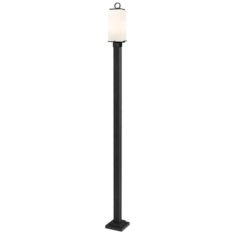 Image 1 Z-Lite 2 Light Outdoor Post Mounted Fixture in Black Finish