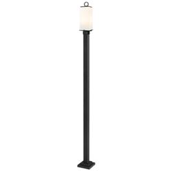 Z-Lite 2 Light Outdoor Post Mounted Fixture in Black Finish