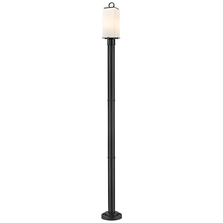 Image 2 Z-Lite 2 Light Outdoor Post Mounted Fixture in Black Finish