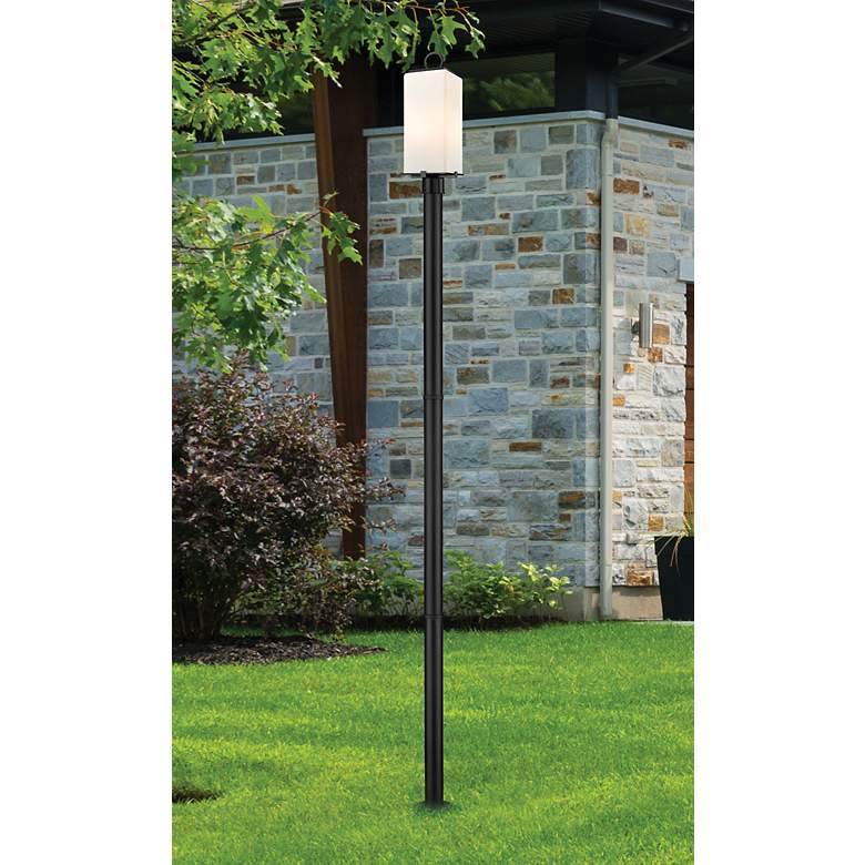 Image 1 Z-Lite 2 Light Outdoor Post Mounted Fixture in Black Finish