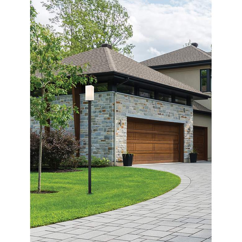 Image 3 Z-Lite 2 Light Outdoor Post Mounted Fixture in Black Finish more views