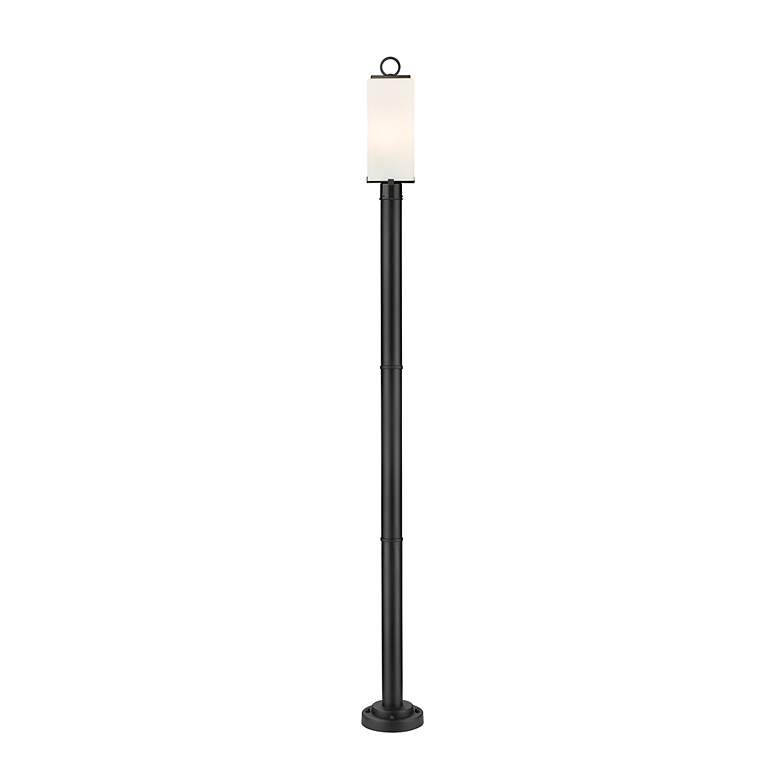 Image 5 Z-Lite 2 Light Outdoor Post Mounted Fixture in Black Finish more views