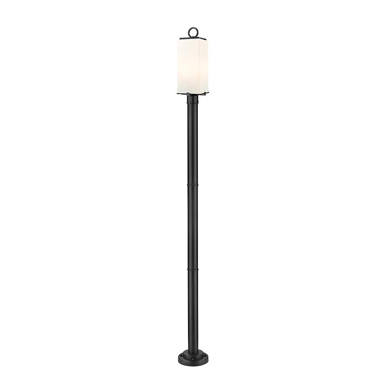 Image 6 Z-Lite 2 Light Outdoor Post Mounted Fixture in Black Finish more views