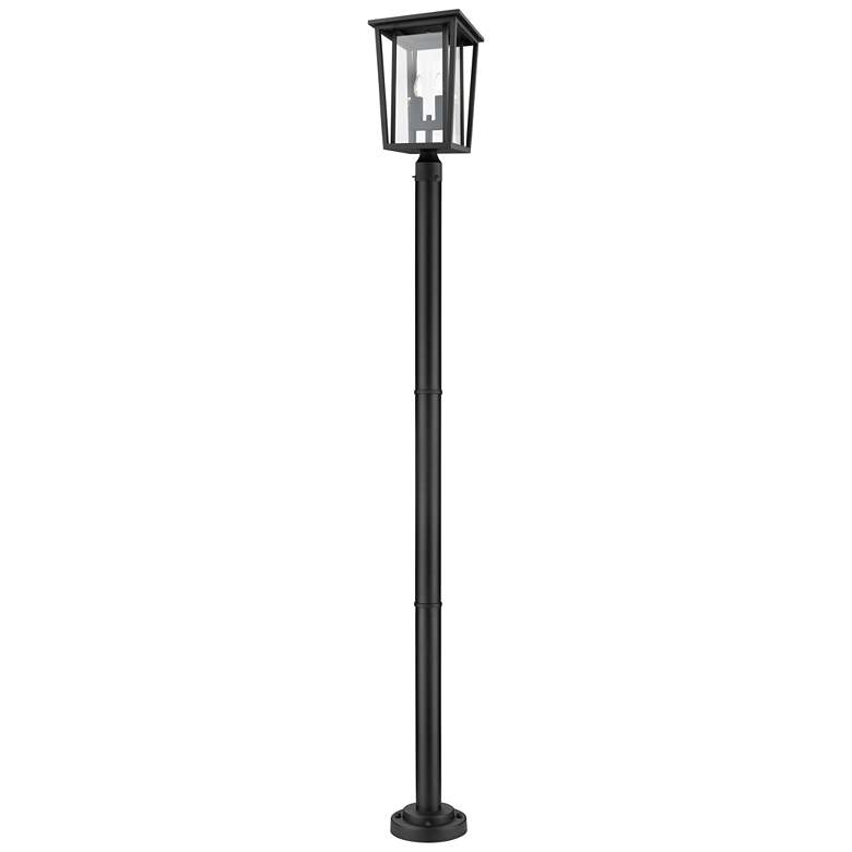 Image 1 Z-Lite 2 Light Outdoor Post Mounted Fixture in Black Finish