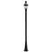 Z-Lite 2 Light Outdoor Post Mounted Fixture in Black Finish