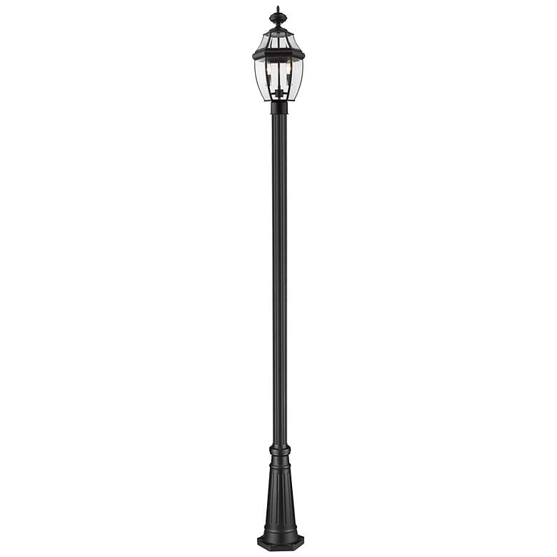 Image 1 Z-Lite 2 Light Outdoor Post Mounted Fixture in Black Finish