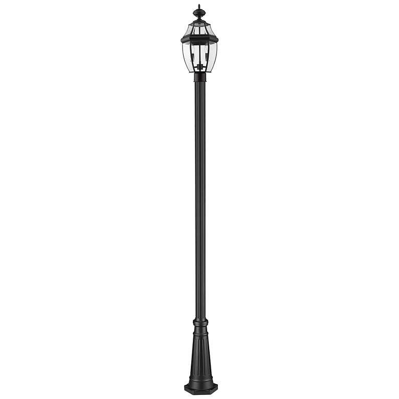 Image 5 Z-Lite 2 Light Outdoor Post Mounted Fixture in Black Finish more views