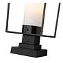 Z-Lite 24.8" High 1-Light Black Finish Modern Outdoor Pier Mount Light in scene