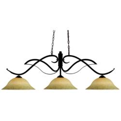 Z-Lite 3 Light Billiard Light in Bronze Finish