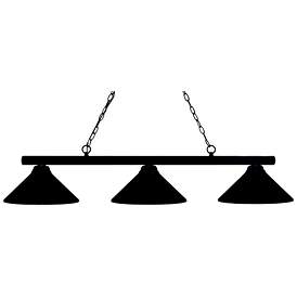 Image1 of Z-Lite 3 Light Billiard Light in Matte Black Finish
