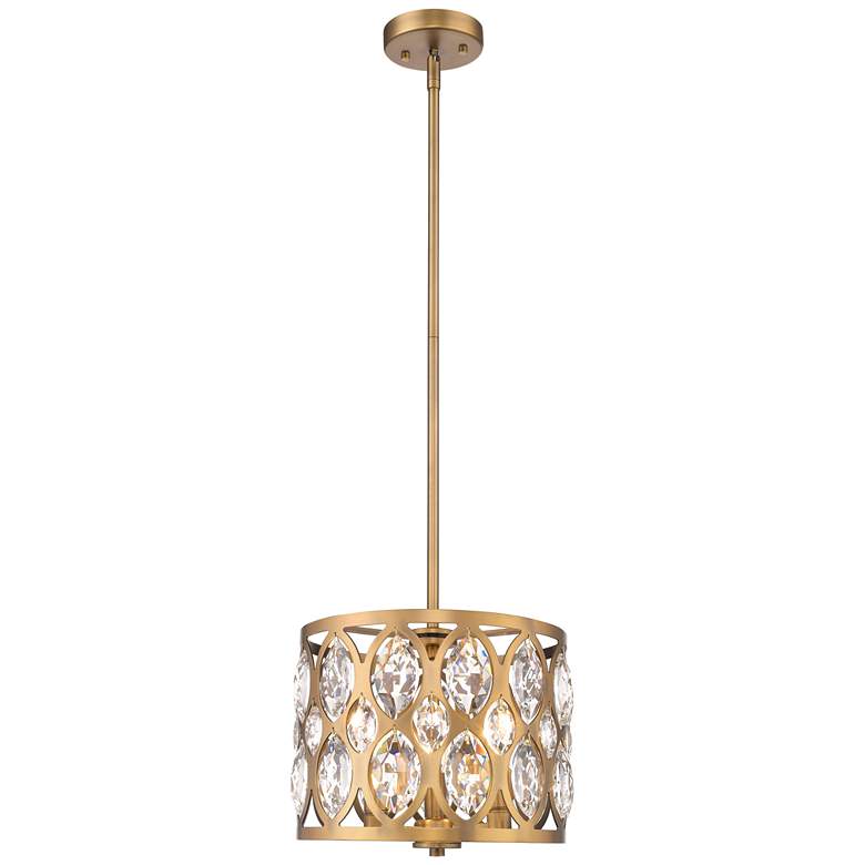 Image 1 Z-Lite 3 Light Chandelier in Heirloom Brass Finish