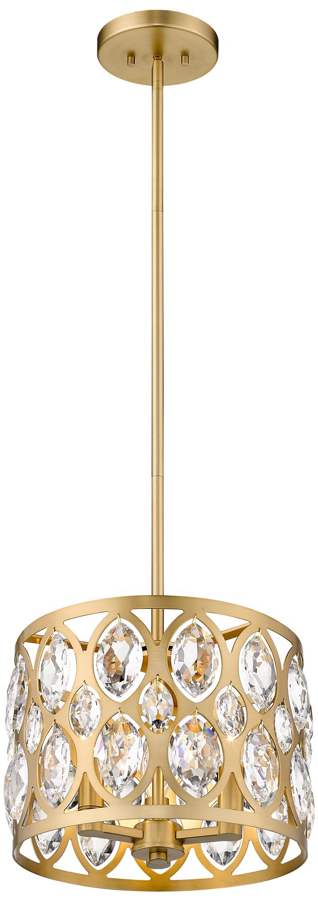 Image 2 Z-Lite 3 Light Chandelier in Heirloom Brass Finish more views