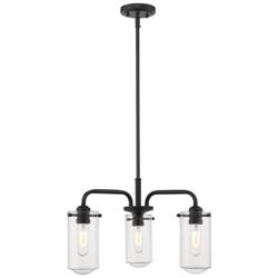 Z-Lite 3 Light Chandelier in Matte Black Finish