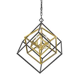 Image5 of Z-Lite 3 Light Chandelier in Olde Brass + Bronze Finish more views