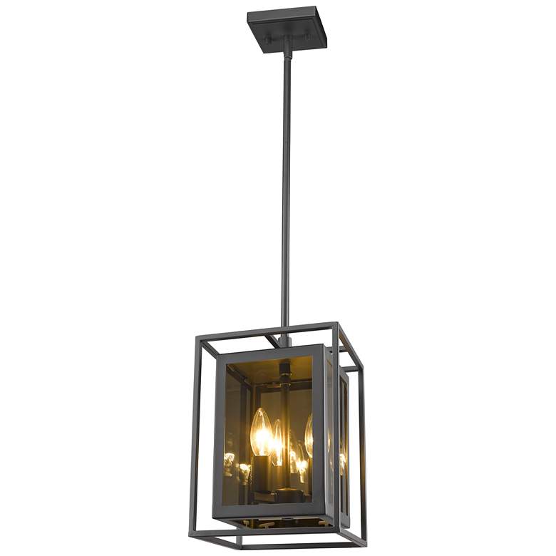 Image 1 Z-Lite 3 Light Mini Pendant in Misty Charcoal Finish