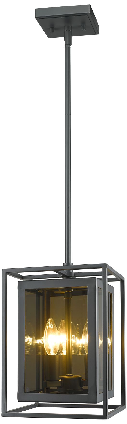 Image 5 Z-Lite 3 Light Mini Pendant in Misty Charcoal Finish more views