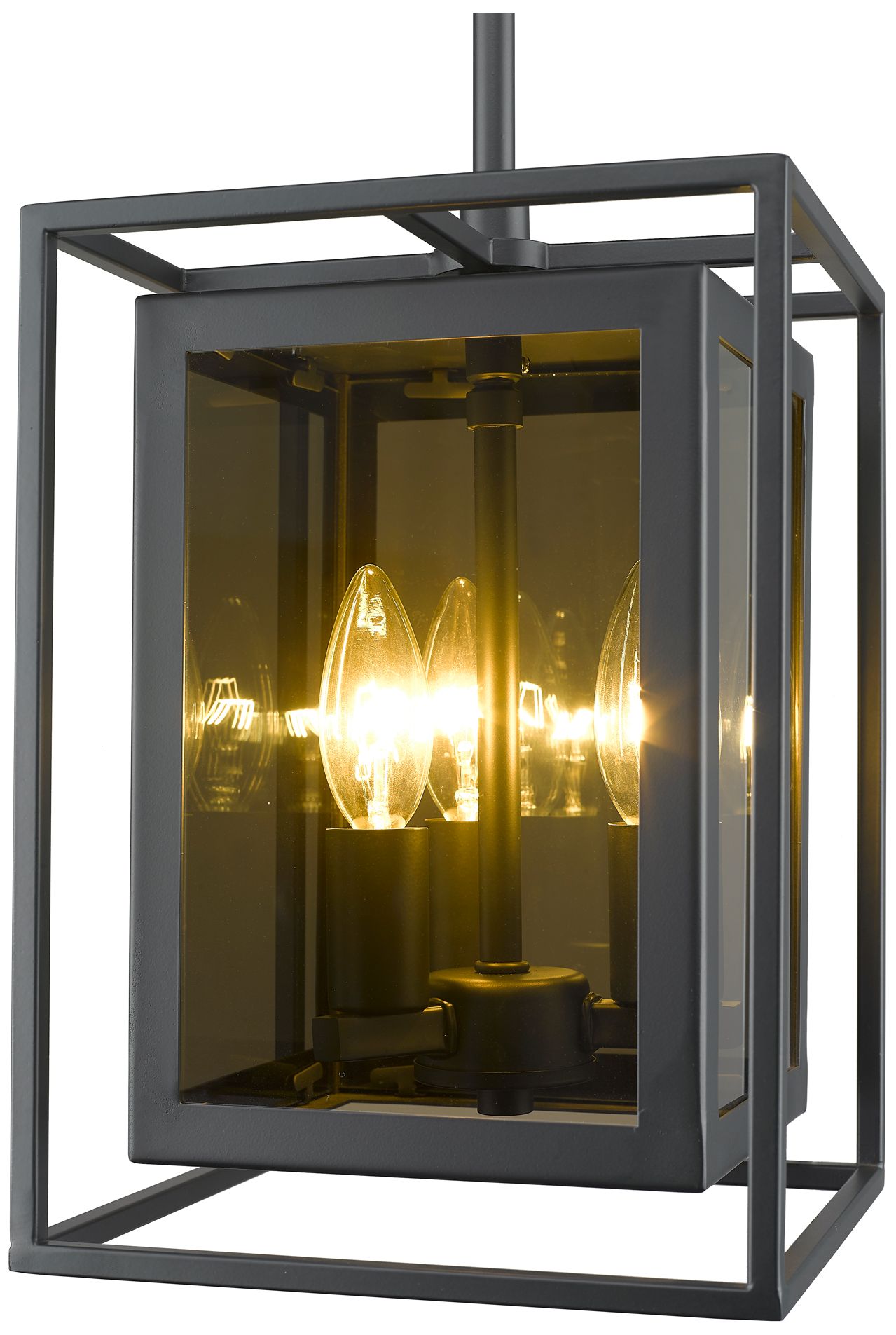 Image 6 Z-Lite 3 Light Mini Pendant in Misty Charcoal Finish more views