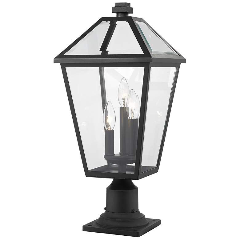 Image 1 Z-Lite 3 Light Outdoor Pier Mounted Fixture in Black Finish
