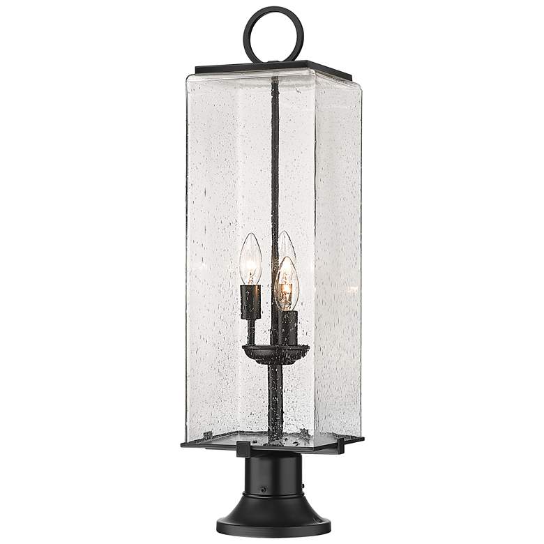 Image 1 Z-Lite 3 Light Outdoor Pier Mounted Fixture in Black Finish