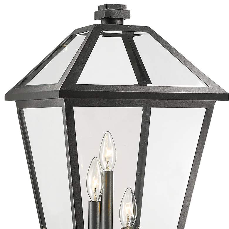 Image 2 Z-Lite 3 Light Outdoor Pier Mounted Fixture in Black Finish more views