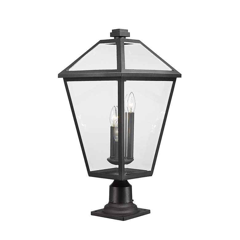 Image 4 Z-Lite 3 Light Outdoor Pier Mounted Fixture in Black Finish more views
