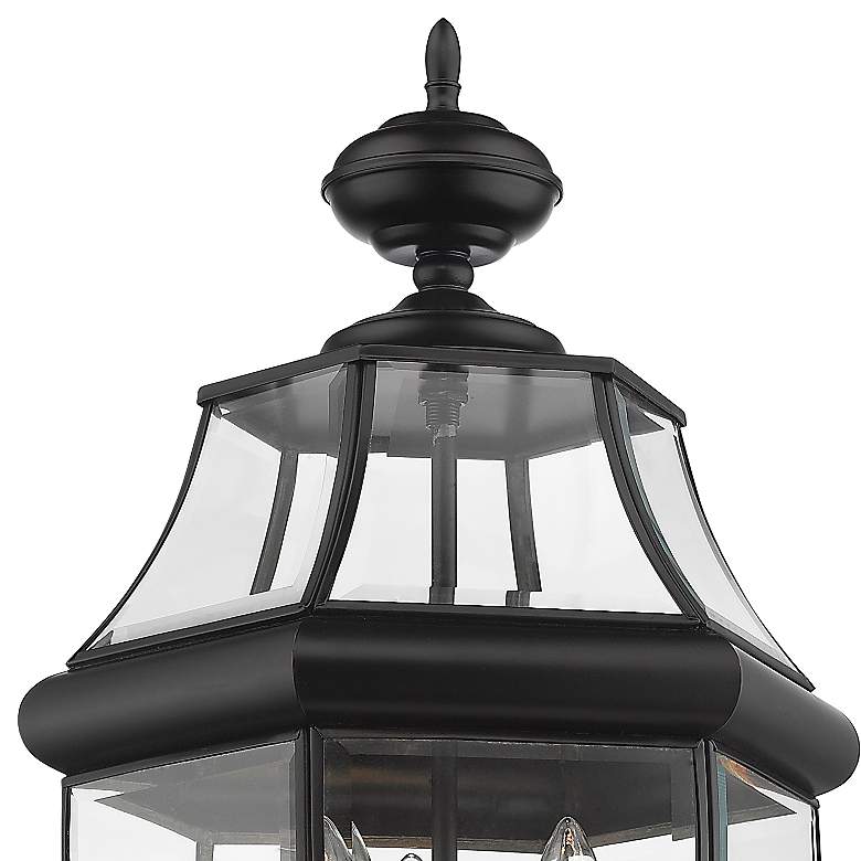 Image 2 Z-Lite 3 Light Outdoor Pier Mounted Fixture in Black Finish more views