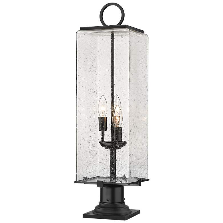 Image 1 Z-Lite 3 Light Outdoor Pier Mounted Fixture in Black Finish