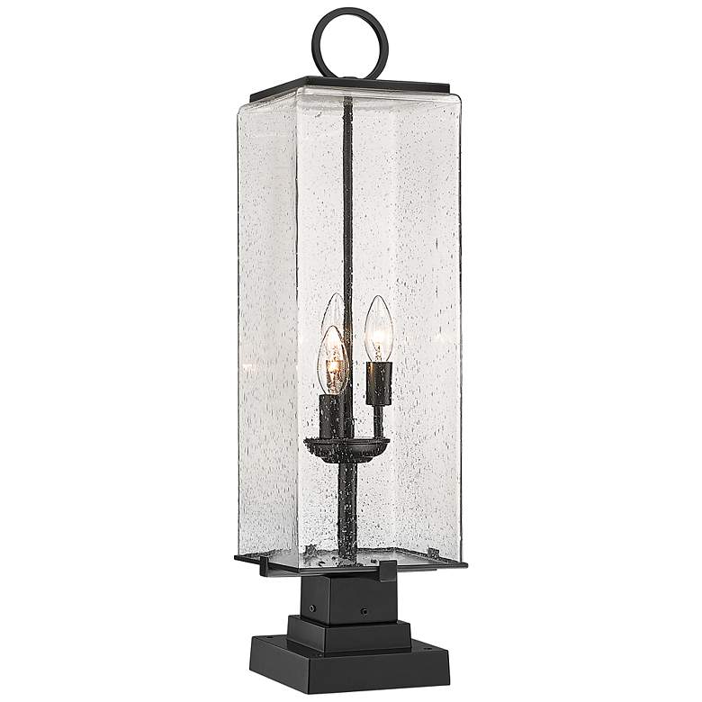 Image 1 Z-Lite 3 Light Outdoor Pier Mounted Fixture in Black Finish