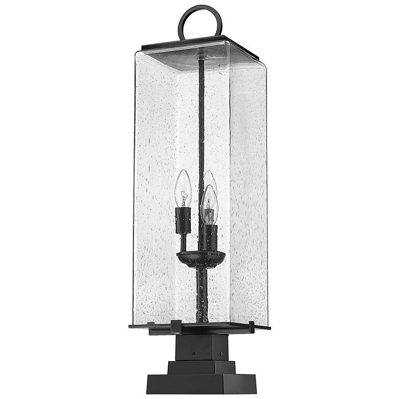 Image 3 Z-Lite 3 Light Outdoor Pier Mounted Fixture in Black Finish more views