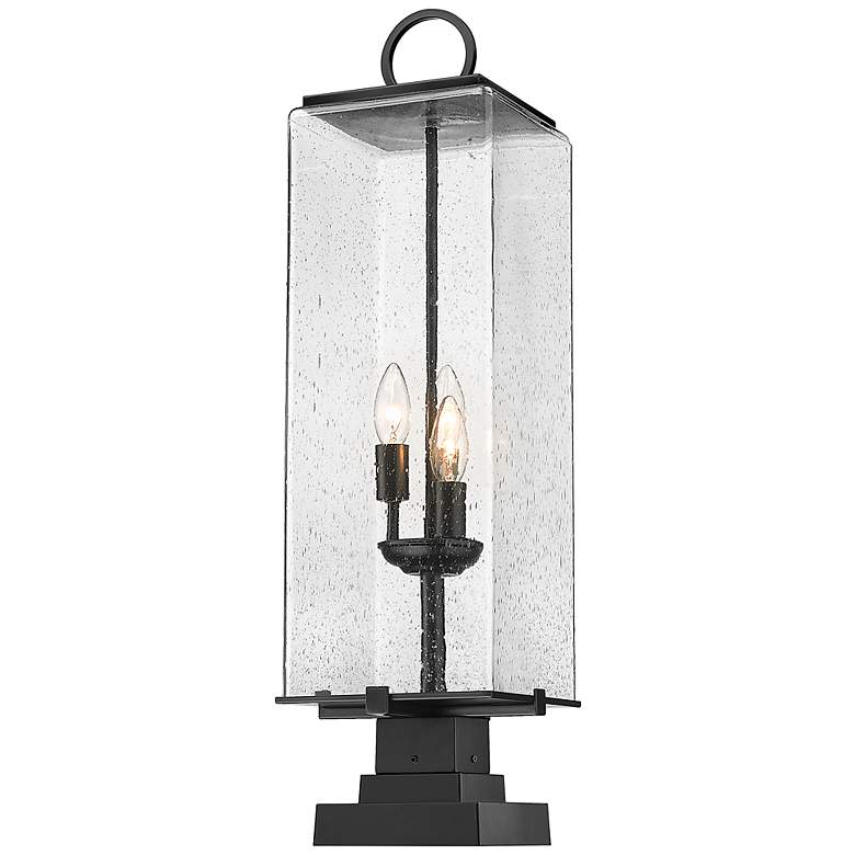 Image 4 Z-Lite 3 Light Outdoor Pier Mounted Fixture in Black Finish more views