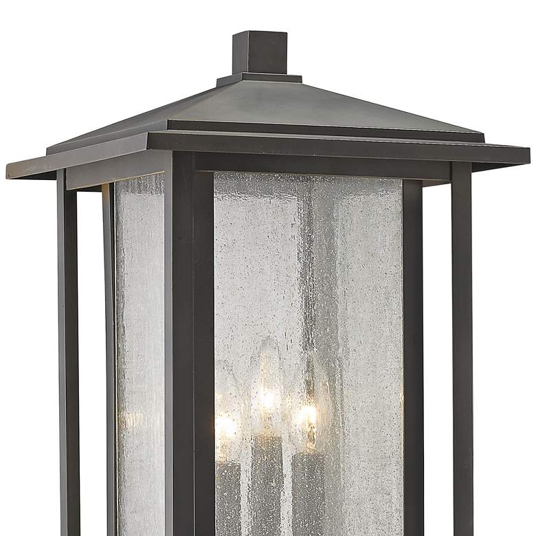 Image 2 Z-Lite 3 Light Outdoor Pier Mounted Fixture in Oil Rubbed Bronze Finish more views