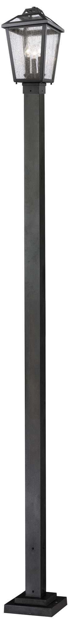 Z-Lite 3 Light Outdoor Post Light in Black Finish - #707J4 | Lamps Plus
