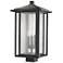 Z-Lite 3 Light Outdoor Post Mount Fixture in Black Finish