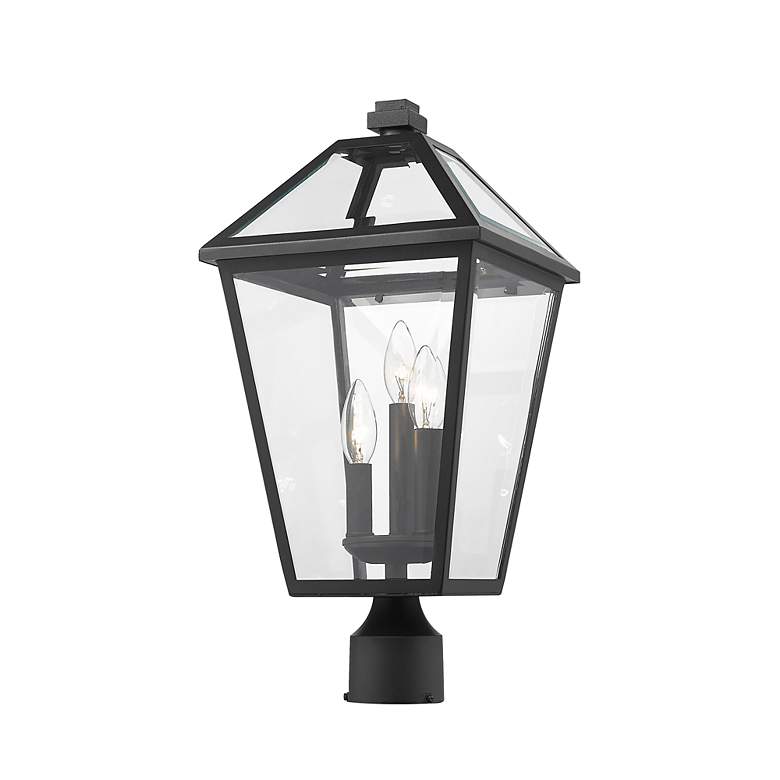 Image 2 Z-Lite 3 Light Outdoor Post Mount Fixture in Black Finish more views