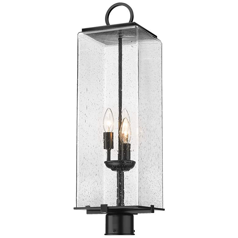 Image 1 Z-Lite 3 Light Outdoor Post Mount Fixture in Black Finish