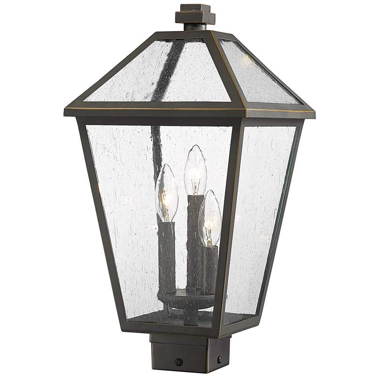 Image 1 Z-Lite 3 Light Outdoor Post Mount Fixture in Oil Rubbed Bronze Finish