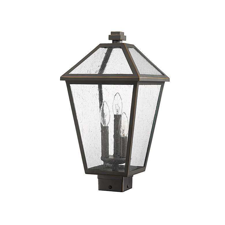 Image 5 Z-Lite 3 Light Outdoor Post Mount Fixture in Oil Rubbed Bronze Finish more views