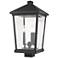 Z-Lite 3 Light Outdoor Post Mount Fixture in Oil Rubbed Bronze Finish