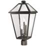 1_Z-Lite 3 Light Outdoor Post Mount Fixture in Oil Rubbed Bronze Finish